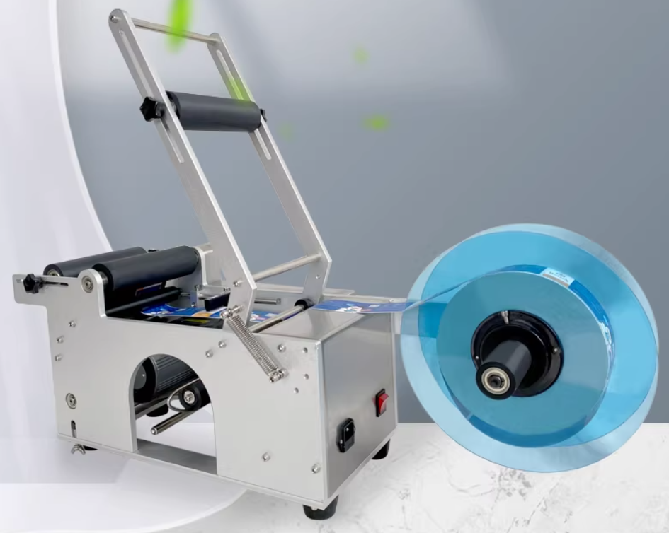Máy dán nhãn chai tròn bán tự động - Ảnh 3